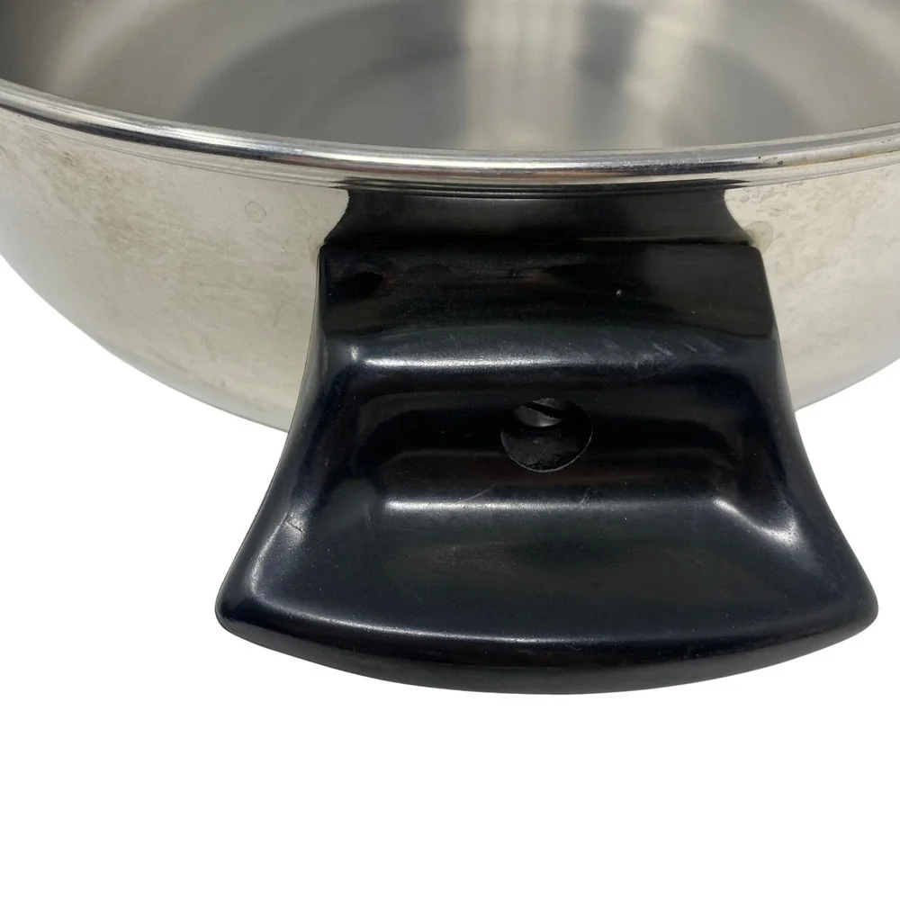 Stainless Steel Replacement Dome Lid Only 10.75in Silver Dual Handle Dutch Oven